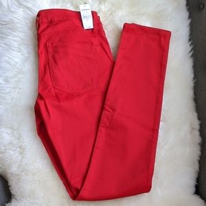 NWT! Express Red Legging Jeans
